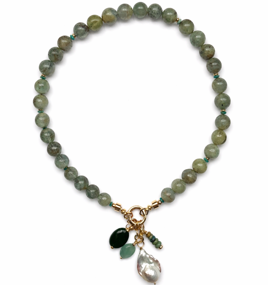 Adventurine Charm Necklace