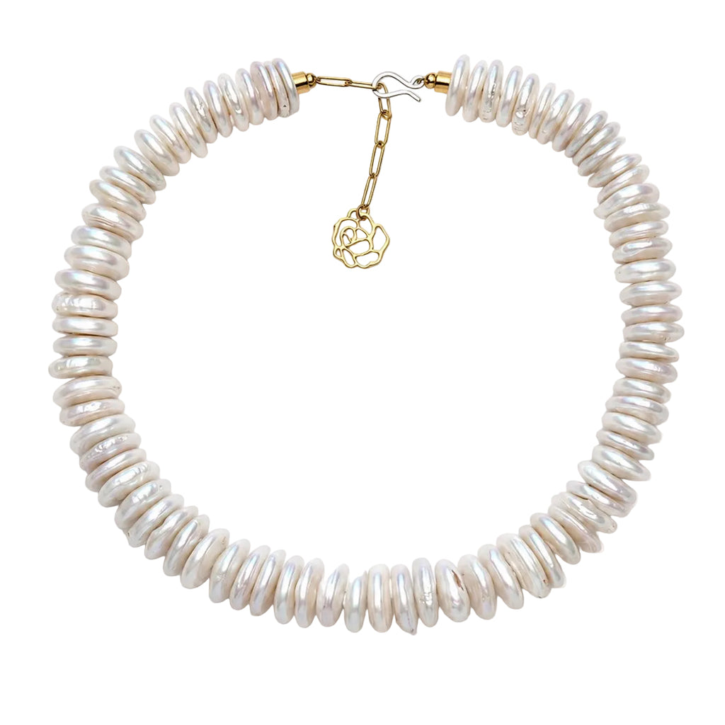 Pearl Disc Necklace