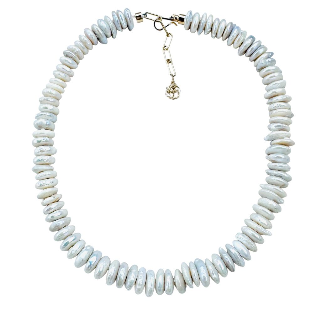 Pearl Disc Necklace