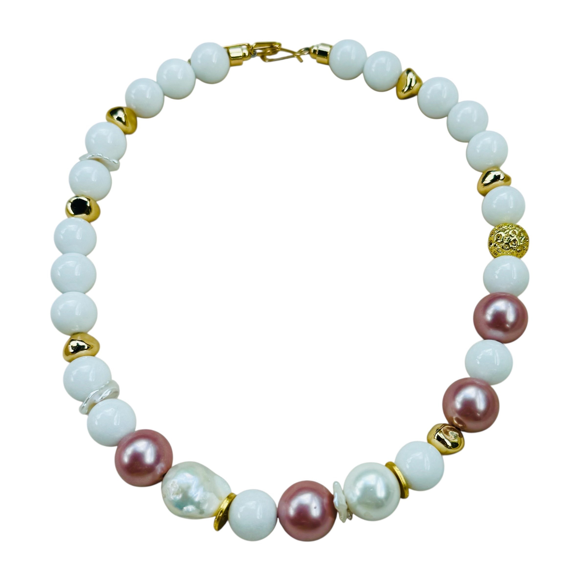 Kimble Necklace in Pink Pearl
