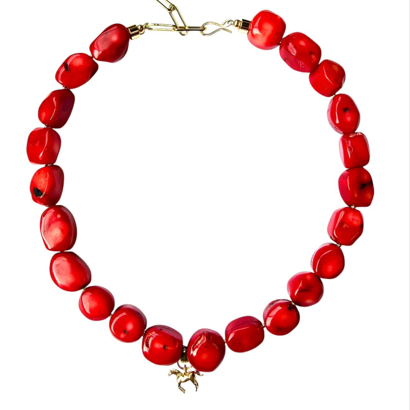 Fire Horse Coral Necklace